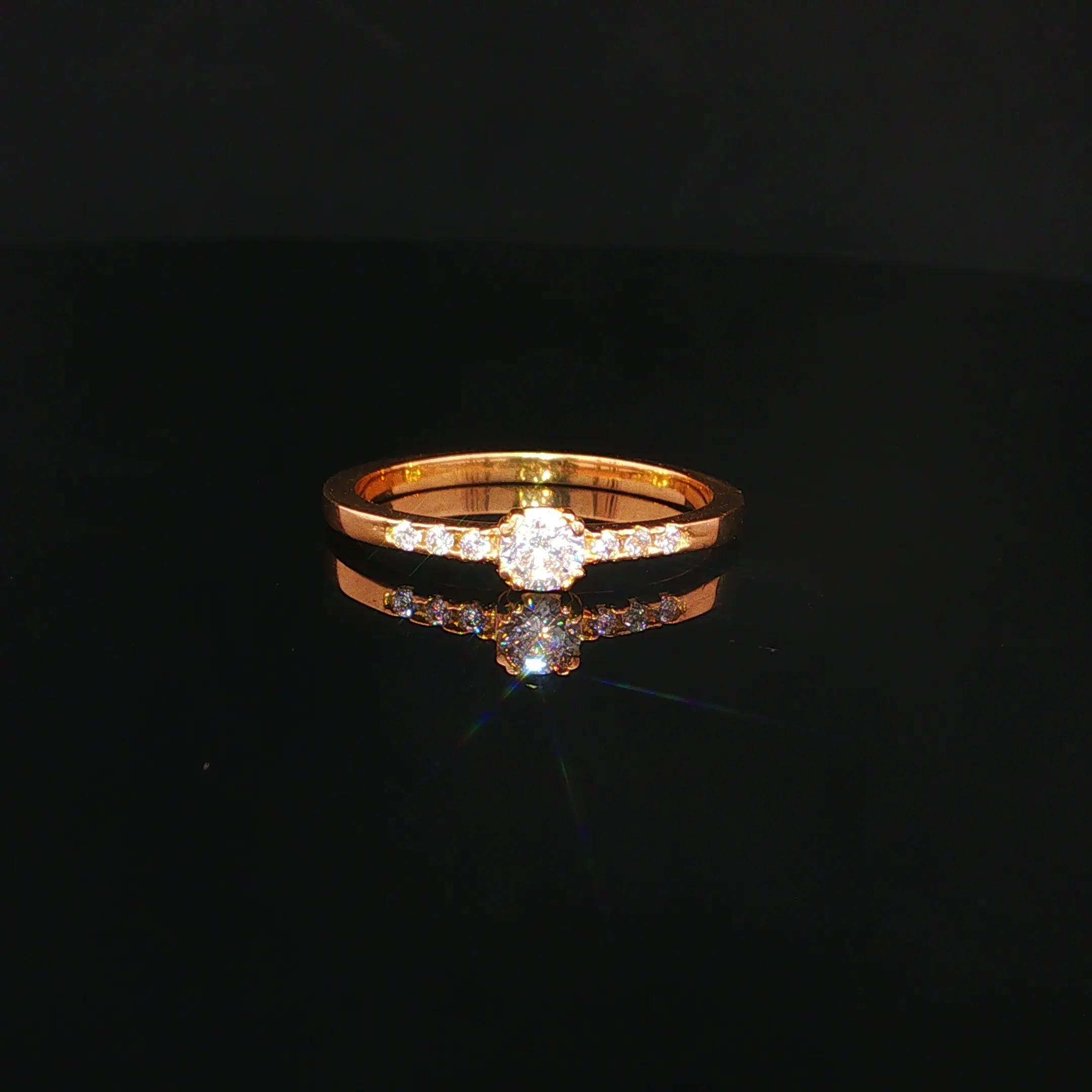 ANILLO SOLITARIO CASTING ORO AMARILLO