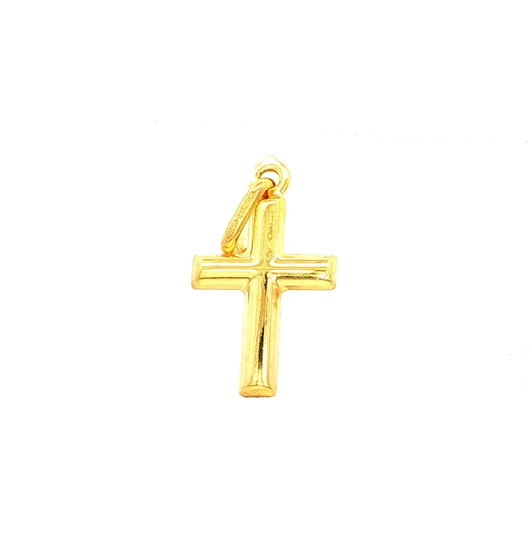 DIJE CRUZ ORO AMARILLO
