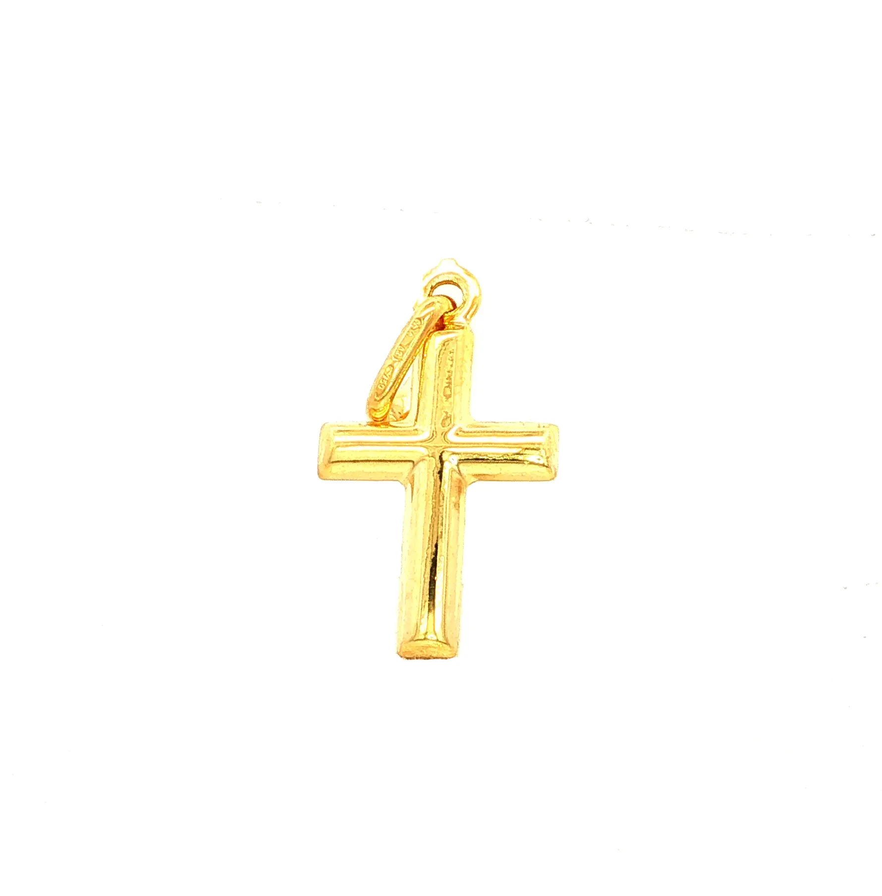 DIJE CRUZ ORO AMARILLO