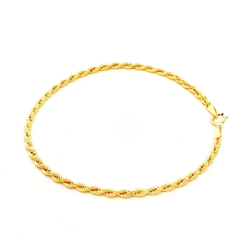 PULSERA FRANCISCANA DIAMANTADA ORO AMARILLO